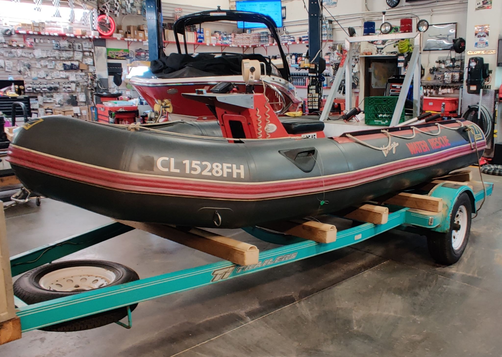 1999 Zodiac Virage inflatable raft